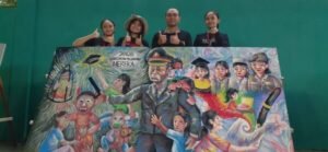 Gaes !!! Keren, Peserta Termuda Juara Favorit Lomba Mural di Polres Malang