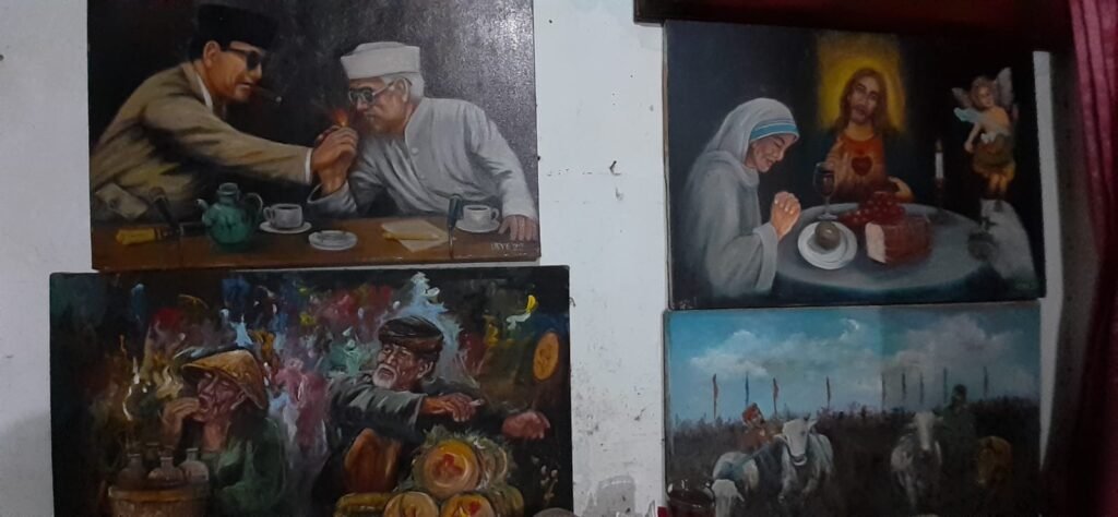 Hai Gaes !!! Menilik Kediaman Usye,  Seniman Lukis Peraih Sertifikat MURI