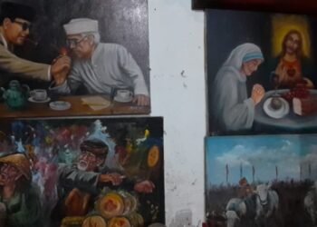 Salah satu karya lukis dari Usye Eko Murwanto. (suara gong/ist)