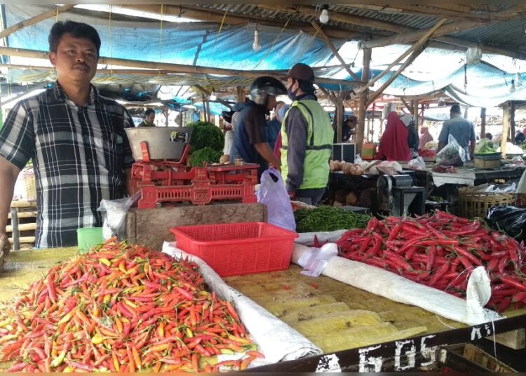 alah satunya harga dari cabai rawit yang sebelumnya berada di angka Rp 60 ribu perkilogram kini terus naik mencapai 70 ribu perkilogram,