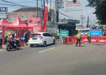 Pemberlakuan jalyr satu arah di Kota Baru. (Ist)