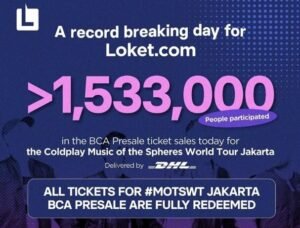 Gaes !!! Presale Hari Kedua Ditiadakan, Tiket Konser Coldplay terjual dalam waktu 30 menit!