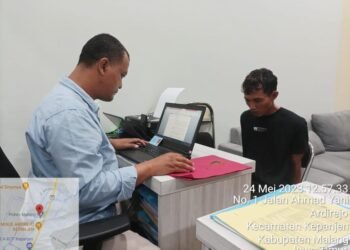 Terduga pelaku berinisial MH, 37, asal Kecamatan Way Kanan, Kabupaten Pesawaran, Lampung.