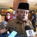 Bupati Malang M. Sanusi memberikan keterangan pada wartawan. (ist)