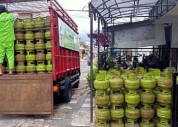 Tempat distributor LPG Desa Punten Kecamatan Bumiaji (rul)