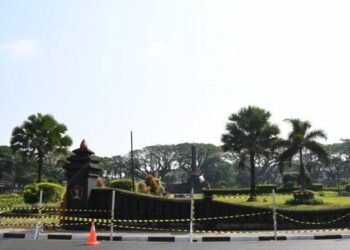 Kondisi Revitalisasi Alun-Alun Kota Malang (ist)