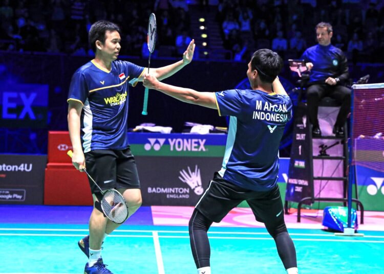 Ganda putra Mohammad Ahsan/Hendra Setiawan, berhasil hajar wakil India, di babak 16 besar ajang Canada Open 2023