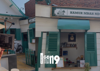 Kopi Hamur Mbah Ndut. Mengusung konsep unik melalui desain interior, yang mengajak pengunjungnya berimajinasi sedang hidup di era kolonial.