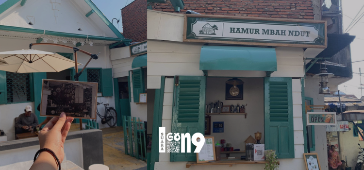 Kopi Hamur Mbah Ndut. Mengusung konsep unik melalui desain interior, yang mengajak pengunjungnya berimajinasi sedang hidup di era kolonial.