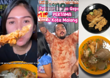 Bakso Bang Disko menjadi pelopor Bakso Gepeng di Kota Malang (Foto : Risky Aditya)