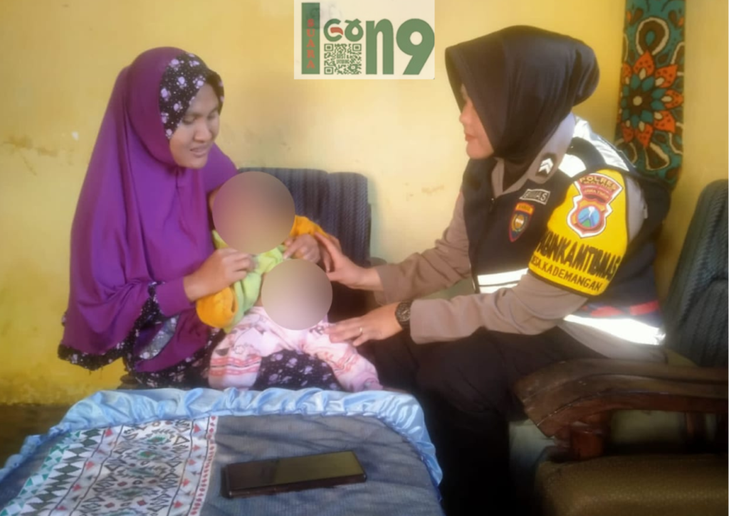 Gaes !!! Bukti Polwan Dekat Dengan Masyarakat, Briptu Novi Ikut Dampingi Ortu Bayi Operasi Lubang Dubur