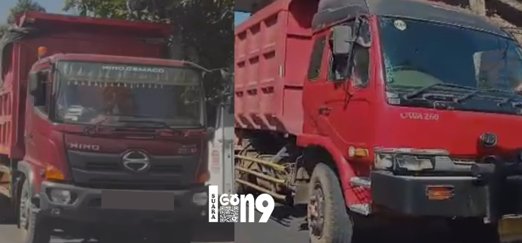 Ilustrasi Dump truk muatan material tambang bertonase besar, dihentikan warga Desa Brani Wetan. (ist)