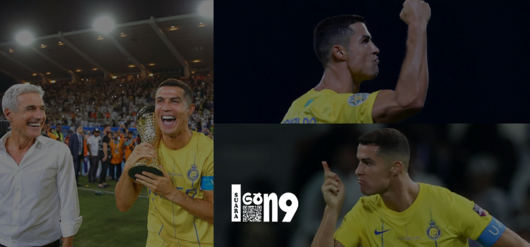 Cristiano Ronaldo berhasil membawa Al Nassr, juara saat melawan Al Hilal, di Stadion King Fahd, di ajang Arab Club Champions.