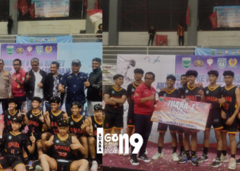 Ilustrasi Tim Bola Basket SMAN 1 Kota Batu merayakan kemenangannya. ( ist)