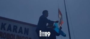 Gaes !!! Damkar Probolinggo Robek Bendera Merah Putih Biru Sambut HUT RI-78