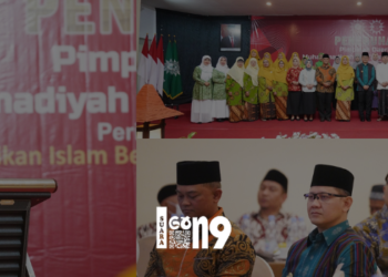 Pj Walaikota Batu Aries Agung Paewai saat menghadiri pelantikan peneguhan Pimpinan Daerah Muhammadiyah dan Aisyah Kota Batu. ( ist)