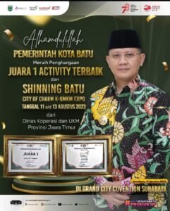 Gaes! Kota Wisata Batu raih City of Cham and Acitivity Terbaik dalam 10th KUKM Expo 2023