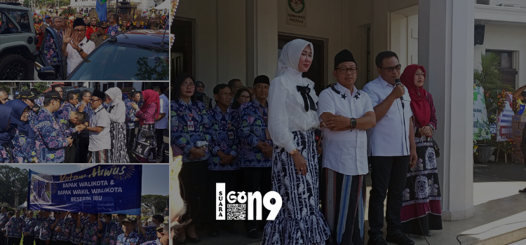 Pelepasan Wali Kota Malang dan Wakil Wali Kota Malang di Balai Kota Malang.( fat)