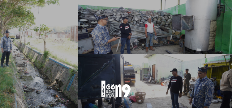 Pj Walikota Batu Aries Agung Paewai melihat proses pembakaran sampah di TPS3R Kelurahan Sisir. ( ist)