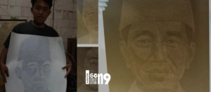 Gaes! Rekor MURI Kali Ini untuk Pelukis Wajah Presiden dari Rangkaian Nama di Desa Indonesia