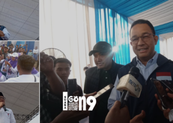 Anies Baswedan saat mendatangi acara Pasar Rakyat bersama AMIN di Desa Harjokuncaran, Kecamatan Sumbermanjing Wetan (Sumawe) Kabupaten Malang. (ist)