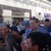 Susilo Bambang Yudhoyono, Presiden RI ke-6 sekaligus Ketua Majelis Tinggi Partai Demokrat berdiri di tengah. ( nif)