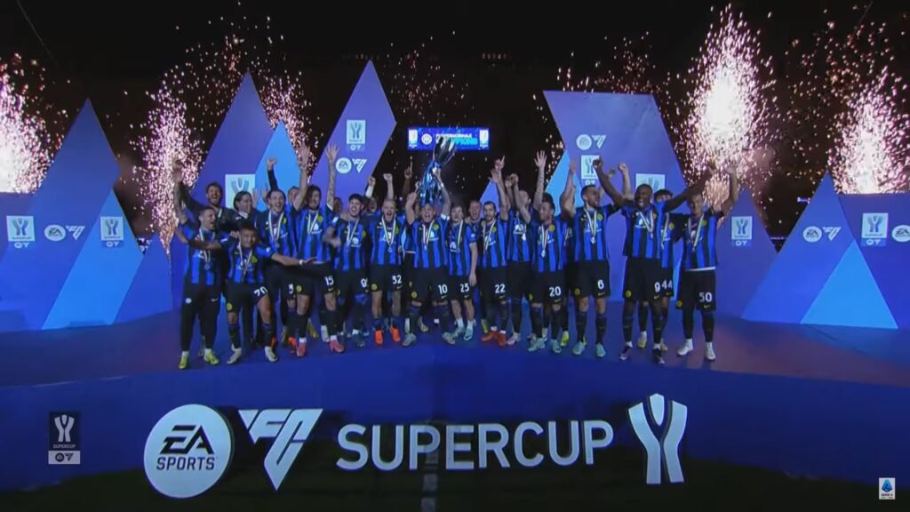 Gaes!!! Inter Pertahankan Tropi SuperCup di Riyadh