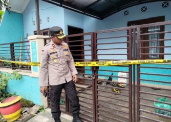 Rumah tempat almarhum istri diduga diracuni menggunakan cairan pembersih lantai di Desa Watugede, Kecamatan Singosari, Kabupaten Malang. ( nif)