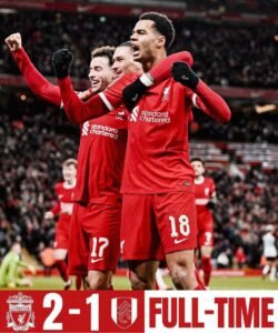 Gaes! Liverpool Comeback Fulham dengan Skor 2-1