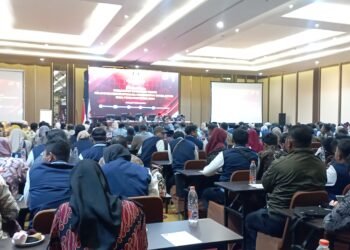 FT. Proses berlangsungnya ToT dan Bimtek di Hotel Ascent Premiere Hotel and Convention Kota Malang. (nif)