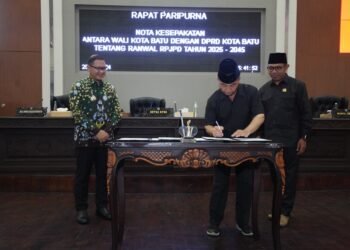 Ft : Begini suasana rapat paripurna DPRD Kota Batu. ( ist)