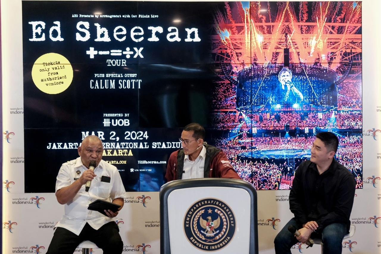 Menteri Pariwisata dan Ekonomi Kreatif (Menparekraf) mengapresiasi hal tersebut dan menggebrak di awal tahu 2024 dengan konser Ed Sheeran.