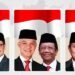 Ft : Tiga Capres Anies, Prabowo dan Ganjar siap memimpin Indonesia.