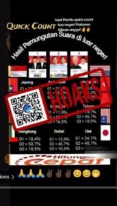 Gaes!! Awas Hoax, Beredar Hasil Pemungutan Suara atau Exit Poll suara dari Luar Negeri