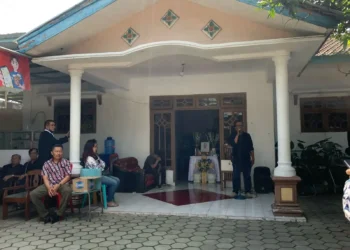 Ft: Rumah kediaman Sigit Widodo Ketua KPPS TPS 20 Kelurahan Polehan Kota Malang. (fat)