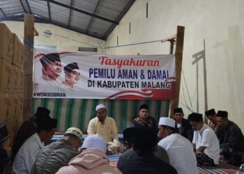 `FT. Warga gelar doa bersama usai Prabowo Gibran menang di hitung cepat Quick Count dan real count sementara KPU.