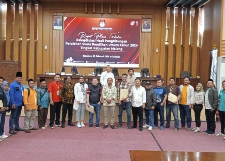 FT.  Proses sidang Pleno KPU Kabupaten Malang. (Ist)