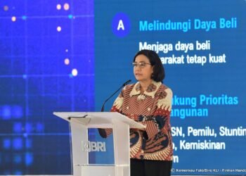 Ft : Menteri Keuangan dalam BRI Microfinance Outlook 2024, Kamis (7/3) kemarin