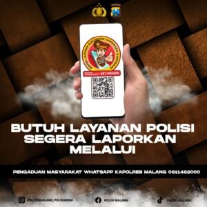 Gaes !!! Lapor Polisi Bisa Lewat WA Polres Malang