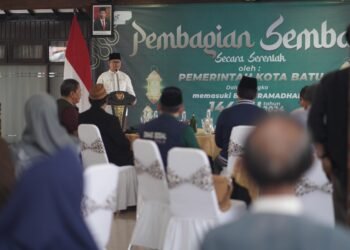 Menyambut datangnya Bulan Ramadhan 1445 H, Pemerintah Kota Batu menggelar program penyaluran sembako serentak kepada warga pra sejahtera.