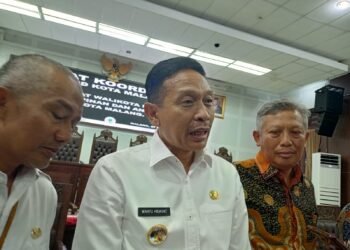 Pj Wali Kota Malang, Wahyu Hidayat. Meninjau Harga Komoditi