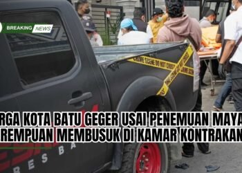 Penemuan mayat seorang wanita daalm kondisi membusuk menggegerkan warga Kota Batu