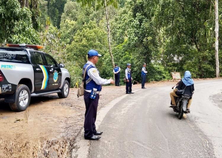 Kondisi Lalu Lintas Lumajang-Malang Piket Nol yang Dilanda Longsor (Dok. Dishub-lmj)