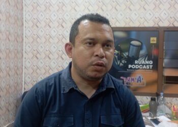 FT. Koordinator Divisi Pencegahan, Partisipasi Masyarakat, dan Hubungan Masyarakat Bawaslu Kabupaten Malang Muhammad Hazairin. (Foto:nif).