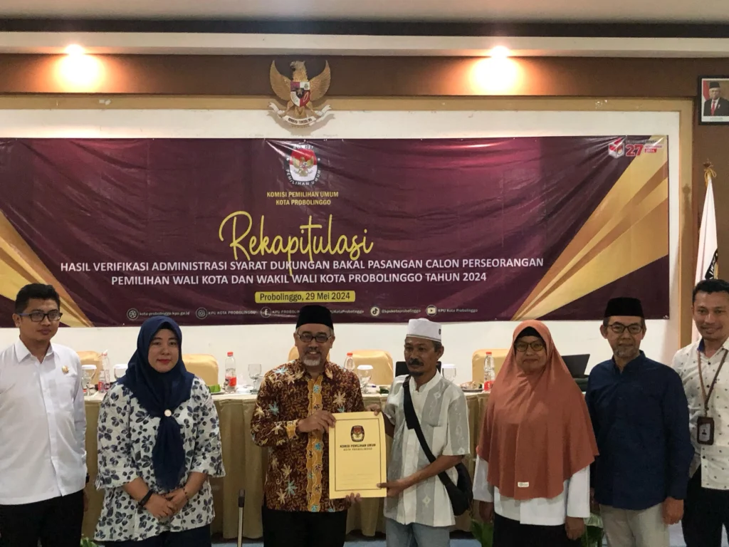 Gaes !!! Kurang Suara, Paslon Wali Kota Probolinggo Gagal Maju