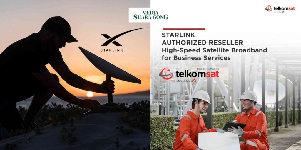 FT : Telkomsat dan Starlink bekerjasama/sc : Instagram Telkomsat/Dsn : Aye