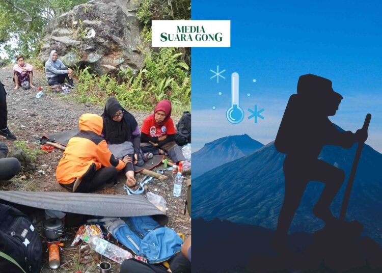 FT : Seorang Pendaki Dievakuassi akibat Hipotermia di gunung Lemongan/sc : Hms_Pol/Dsn : Aye