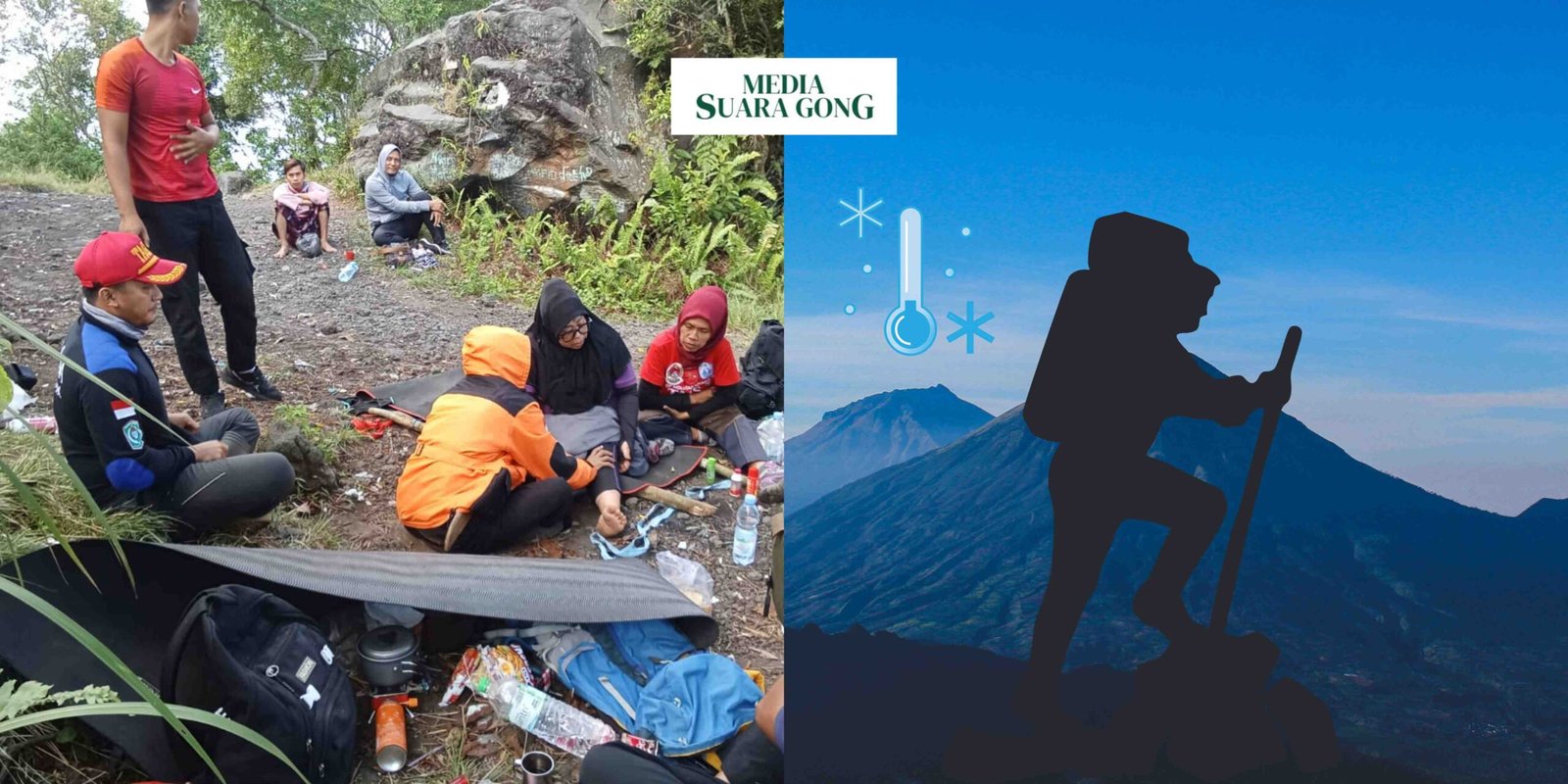 FT : Seorang Pendaki Dievakuassi akibat Hipotermia di gunung Lemongan/sc : Hms_Pol/Dsn : Aye