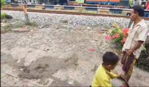 Gaes !!! Penjual Ikan Asin Tewas Tertabrak KA Pandulangan