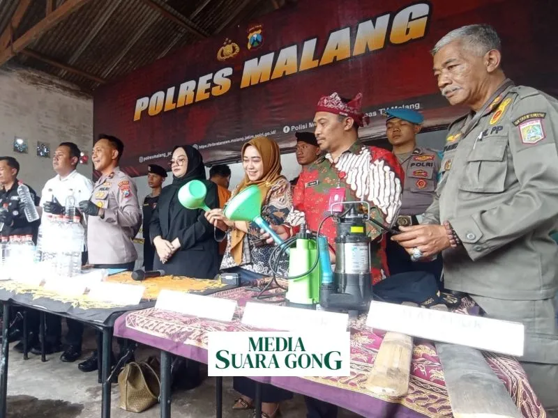 Satreskoba Polres Malang Ungkap Home Industri Miras (Media Suaragong)